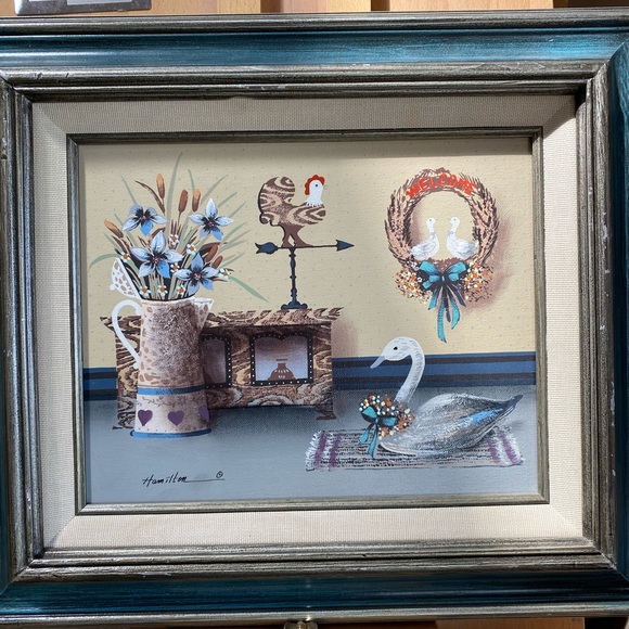 Vintage Hamilton Still Life Farm House Painting - Picture 7 of 7